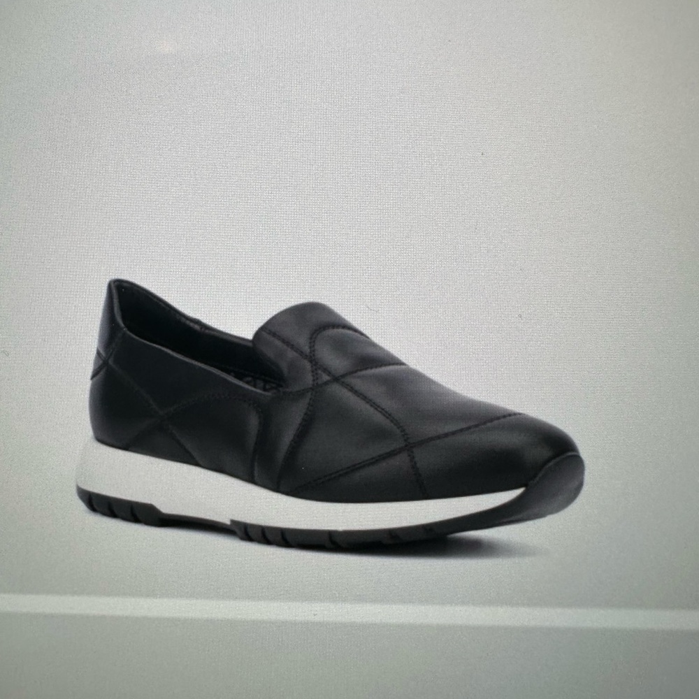 Aquatalia Black Slip-On Athletic Shoes